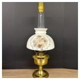 Original Aladdin 23 Oil Lamp With Hand Painted Che