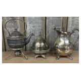 Collection of Antique Silver-plated items Includin