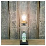 Vintage Electric Converted Oil Lamp with Hand Pain