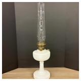 Model B Nu-Type Vintage Aladdin Lamp With White Al