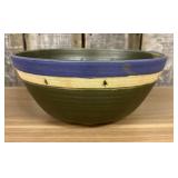 Vintage Stoneware Pottery Decorated Serving Bowl 1