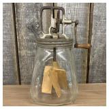 Antique Dazey Style Butter Churn 7"X8"X14"