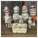 This Lot Features a Collection of Vintage Bisque P