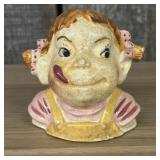 Vintage Occupied Japan Head Vase 4"X4"X5"