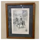 Framed Vintage Print Titled "Supplement to THE HOR