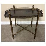 Vintage French Tole Tray Table 20'X28'X25'