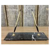 Vintage Double Pen Desk Set by Cross, featuring a