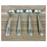 Four (4) Sterling Silver Salt Spoons - 2.5"