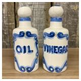 Vintage M.A. Hadley Country Scene Blue Oil and Vin