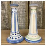 Vintage M.A. Hadley Candlesticks - 4"x9"