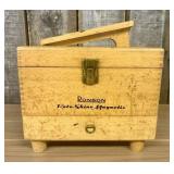Vintage Ronson Roto-Shine Magnetic Shoe Shine Kit,