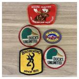 Collection of Five Vintage Embroidered Patches, Pr