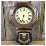 Vintage Bulova Schoolhouse-style Wall Clock, a cla