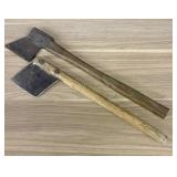 Two (2) Antique Tobacco Harvesting Knives - Axes -