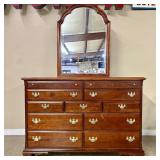 Solid Cherry Chippendale-style 12 Drawer Dresser A