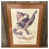 Vintage Art Print titled "Pastime in Dixie," origi