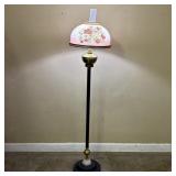 Victorian-style Electrified Oil Floor Lamp, likely