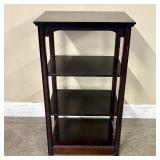 Vintage Four-tiered Mahogany Side Table - 12"x 16"