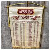 Vintage Promotional Wall Hanging Produced by Kessl