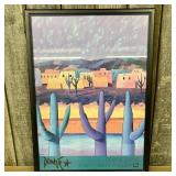 Framed Art Exhibition Poster for the Joan Cawley G