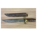Pre WW1 Collins No. 17 Bowie Knife and Sheath - 15