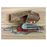 Vintage Hobo-style Multi-tool Pocket Knife, a High