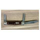 Vintage Fighting Rooster Stockman Pocket Knife - 4