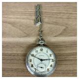 Illinois Open-face Pocket Watch with Laurel Wreath