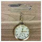 Elgin Open-Face 17 Jewel Pocket Watch 10K Gold Fil