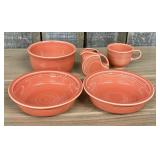 Several Pieces of Fiesta Dinnerware in the Retired