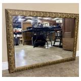 Rectangular Ornate Gold Wall Mirror - 30"x41"