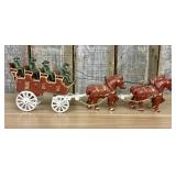 Vintage Cast Iron Horse-drawn Carriage Toy, a styl