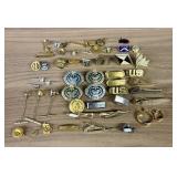 Large Collection Of Vintage Pins, Tie Pins and Cli