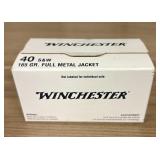 Winchester 40 S&W 165 Grain Full Metal Jacket (FMJ
