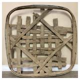 Antique Shelbyville KY Tobacco Basket - 40x40"