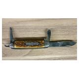 Vintage Camillus Cutlery Co. Stag Handle Tri-Blade