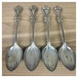 4 Sterling Silver "Old Colonial" Teaspoons by Towl