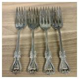 4 Sterling Silver "Old Colonial" Forks by Towle Si