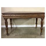 19th-century Renaissance Revival library table in