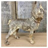Antique Cast Iron Boston Terrier Dog Doorstop - 10