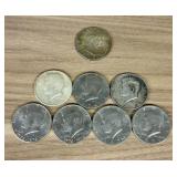 Silver 1964 Kennedy Half Dollar, Silver 1948 Frank