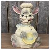 Vintage "Happy Bunny" Cookie Jar produced by McCoy