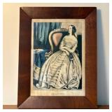 Nathaniel Currier Hand-Colored Lithograph, Harriet