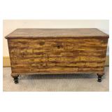 American Painted Pine Blanket Chest with Faux-Grai