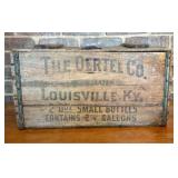 Vintage 1933 Oertel Brewing Company Shipping Crate