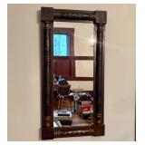 American Empire Split-Column Two-Panel Wall Mirror
