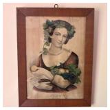 Currier and Ives, Autumn, Hand-Colored Lithograph