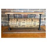 Antique General Store Cast Iron and Wood Wrapping
