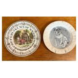 TWO VICTORIAN STAFFORDSHIRE EARTHENWARE CHILDREN'S