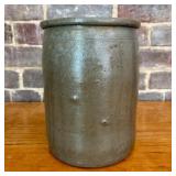 American Salt-Glazed Stoneware Jar, 19th Century